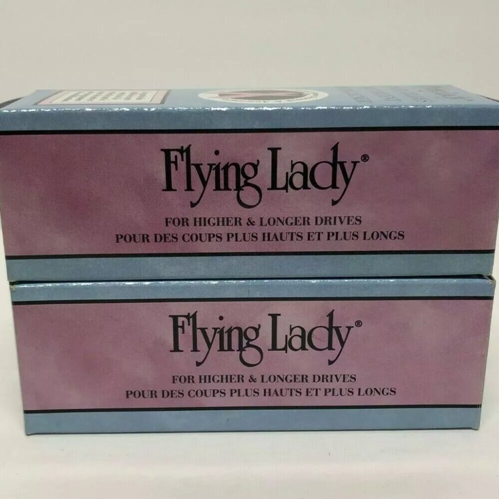 Golf Balls Lot Women Flying Lady White Breast Cancer Higher Longer Drives Lot 2